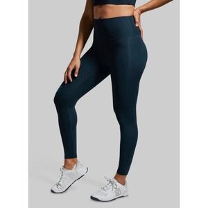 Born Primitive Women's Leggings Size Large Dark Teal High Waisted Stretch
